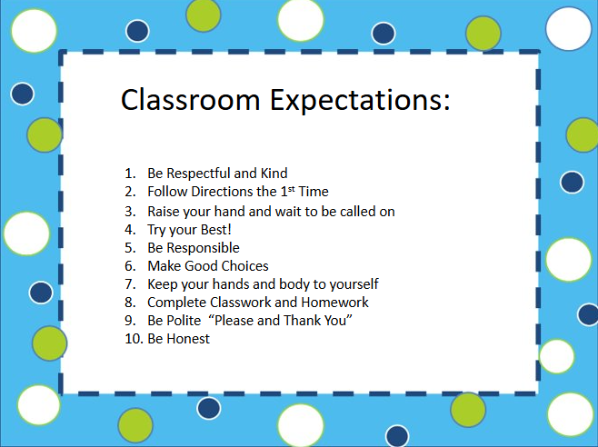 Class Expectations